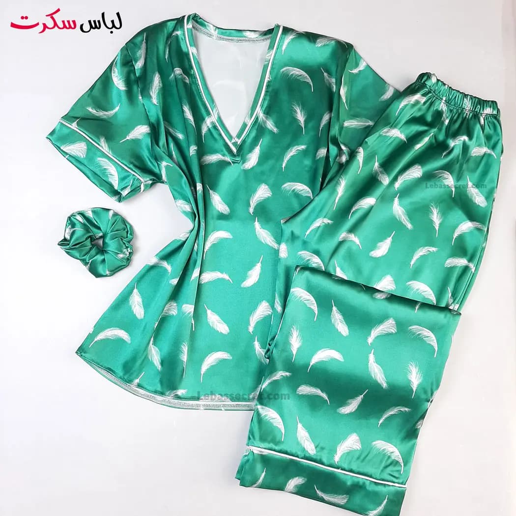 ست بلوز شلوار اسکرانچی زنانه lebassecret1145