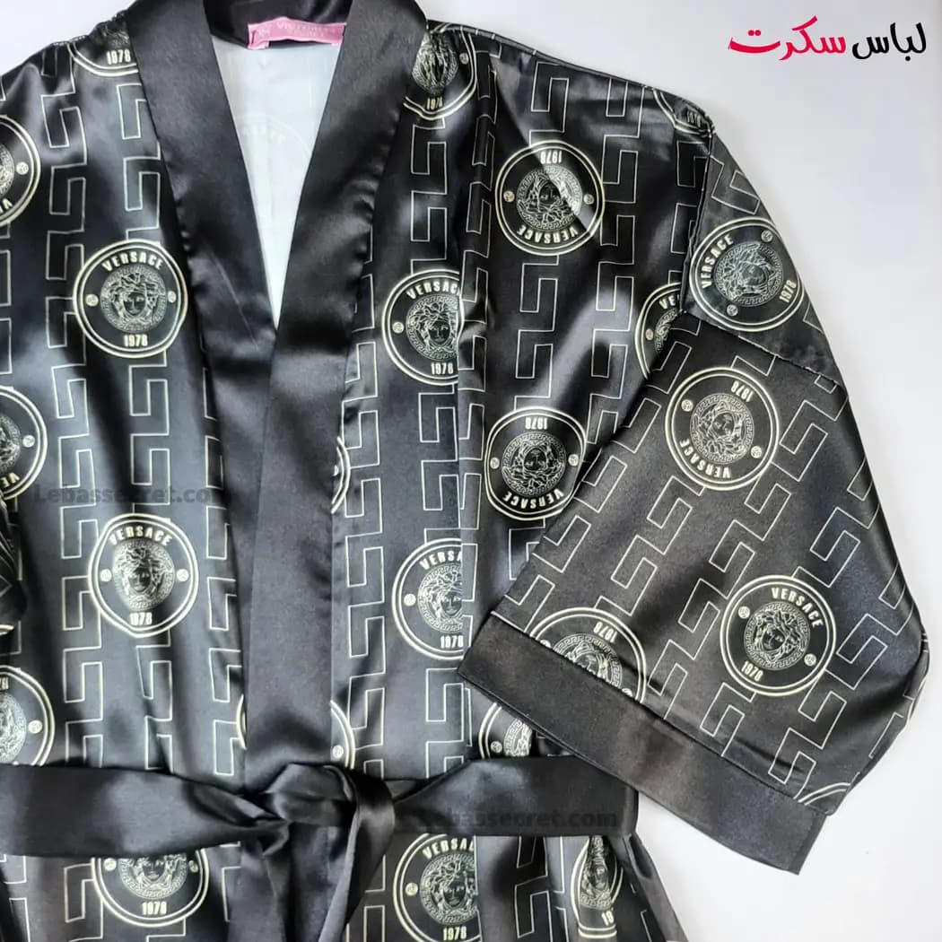 روبدوشامبر ساتن ابریشم زنانه ورساچه Versace507 — تصویر ۵