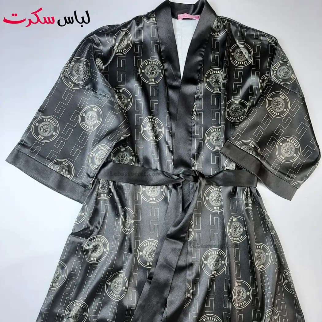 روبدوشامبر ساتن ابریشم زنانه ورساچه Versace507 — تصویر ۴