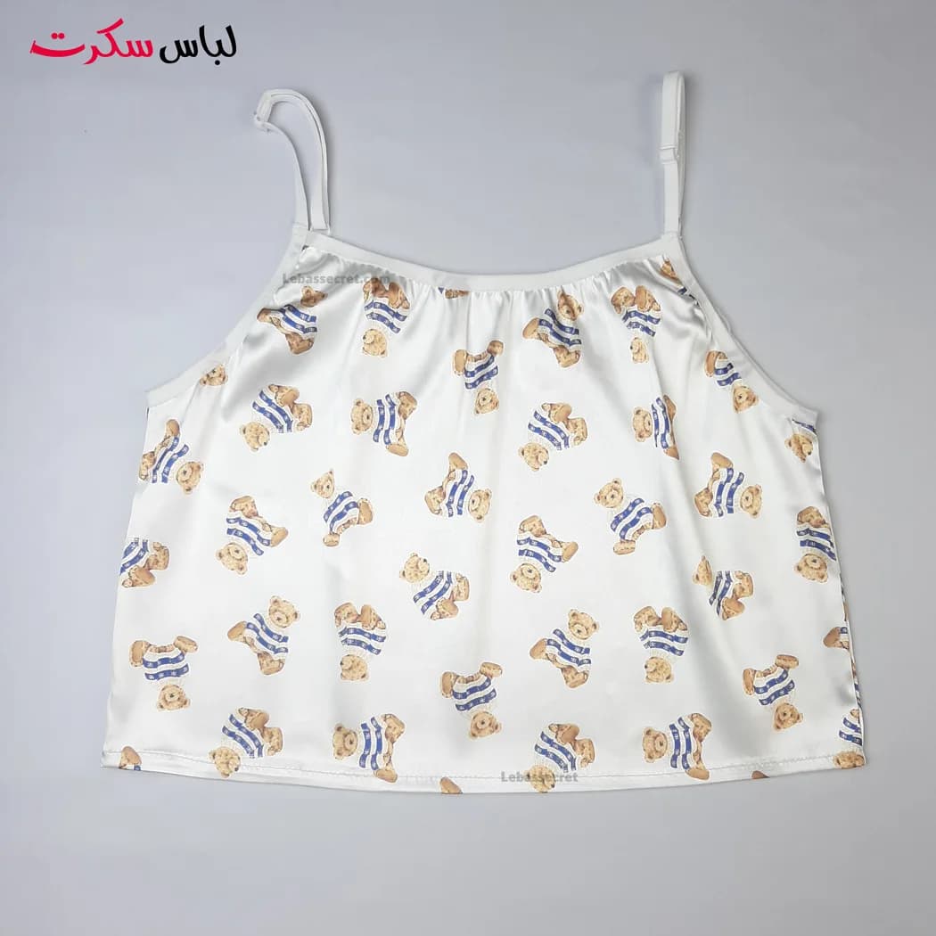 تاپ و شلوارک فانتزی ساتن lebassecret0823 — تصویر ۴