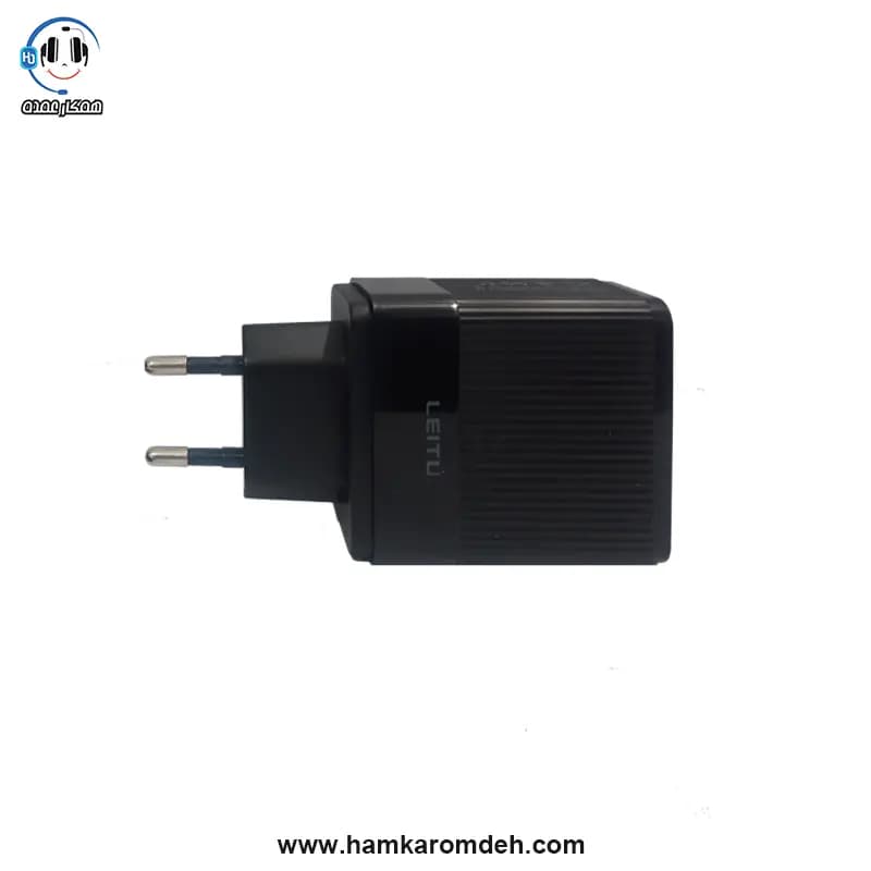 شارژر دیواری کلگی LH-24 لیتو (LEITU) با کابل میکرو USB — تصویر ۵