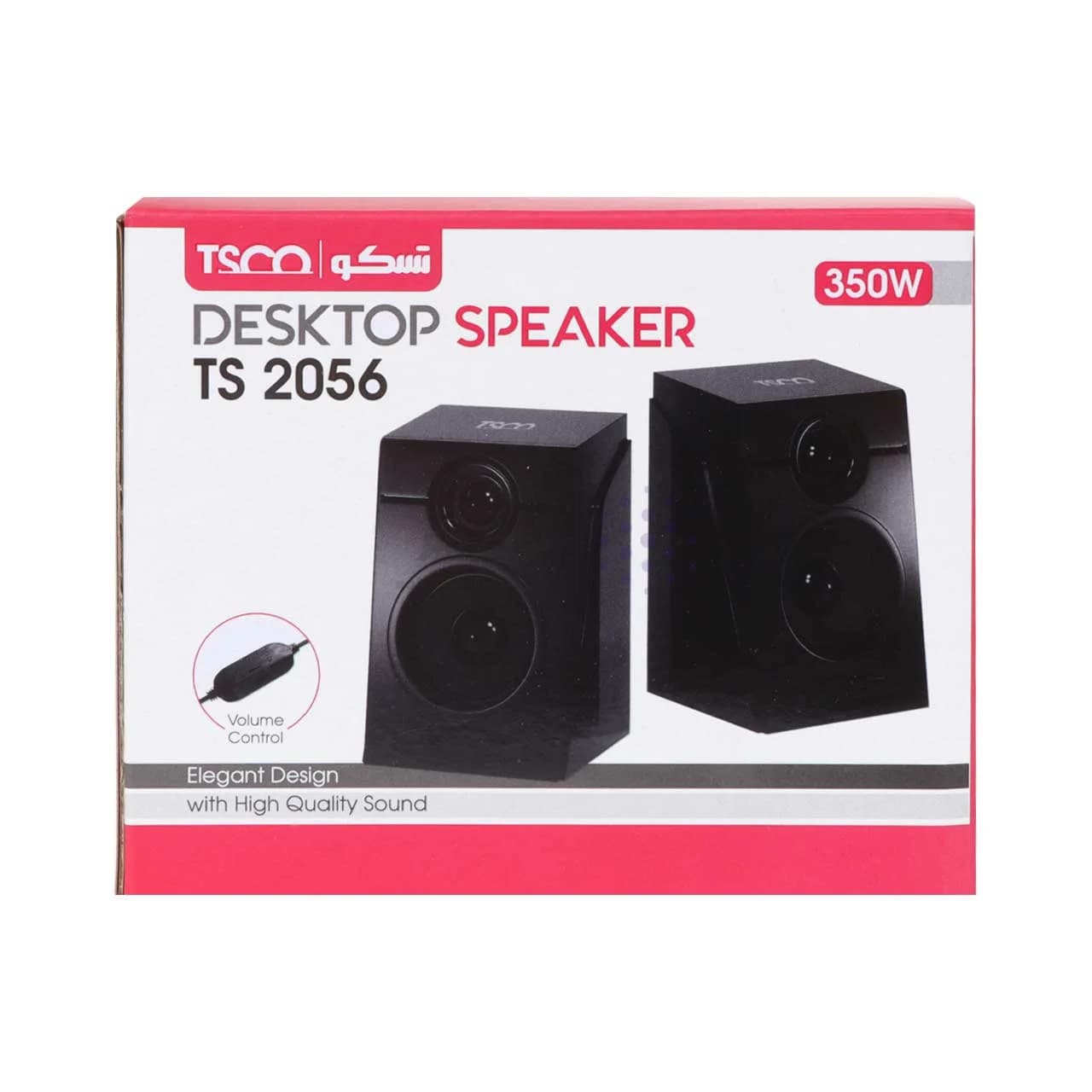 اسپیکر رومیزی (دسکتاپ) دو تکه TSCO مدل TS 2056 – مشکی — تصویر ۱۱