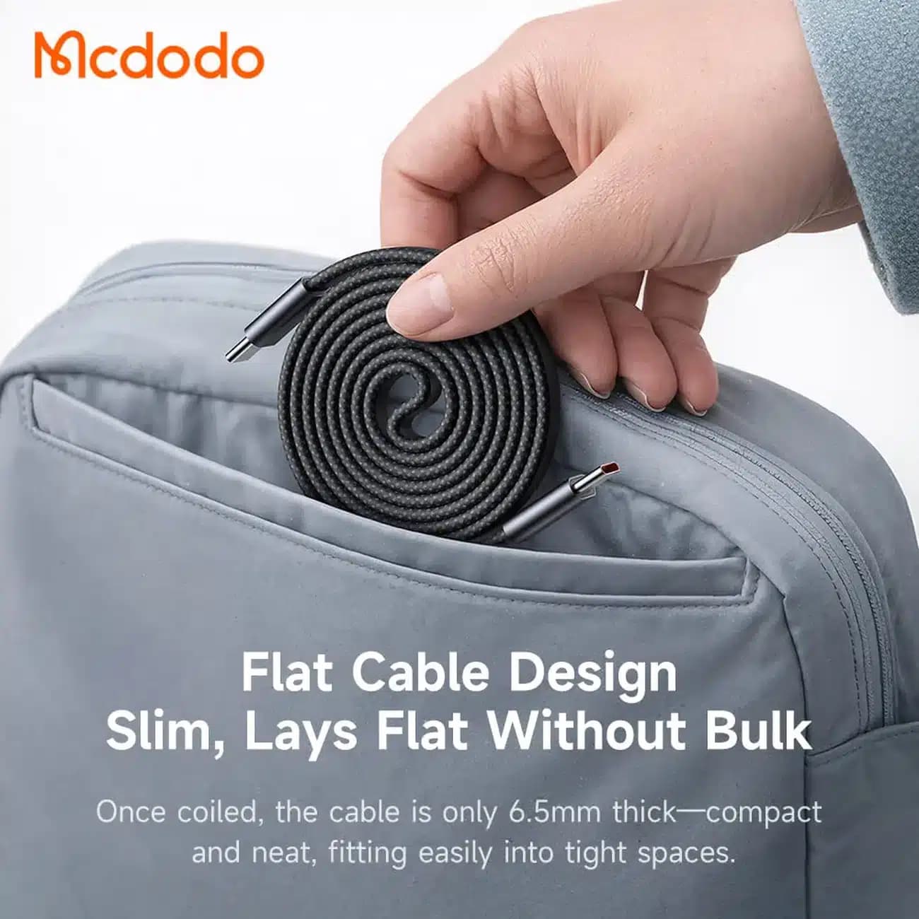 کابل تایپ سی 240 وات مک دودو Mcdodo مدل CA-990 بدنه مگنتی 1 متر — تصویر ۶
