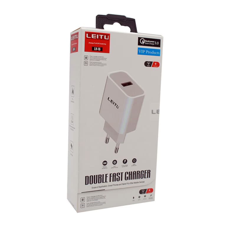 شارژر دیواری LH-16 لیتو همراه کابل MicroUSB — تصویر ۲