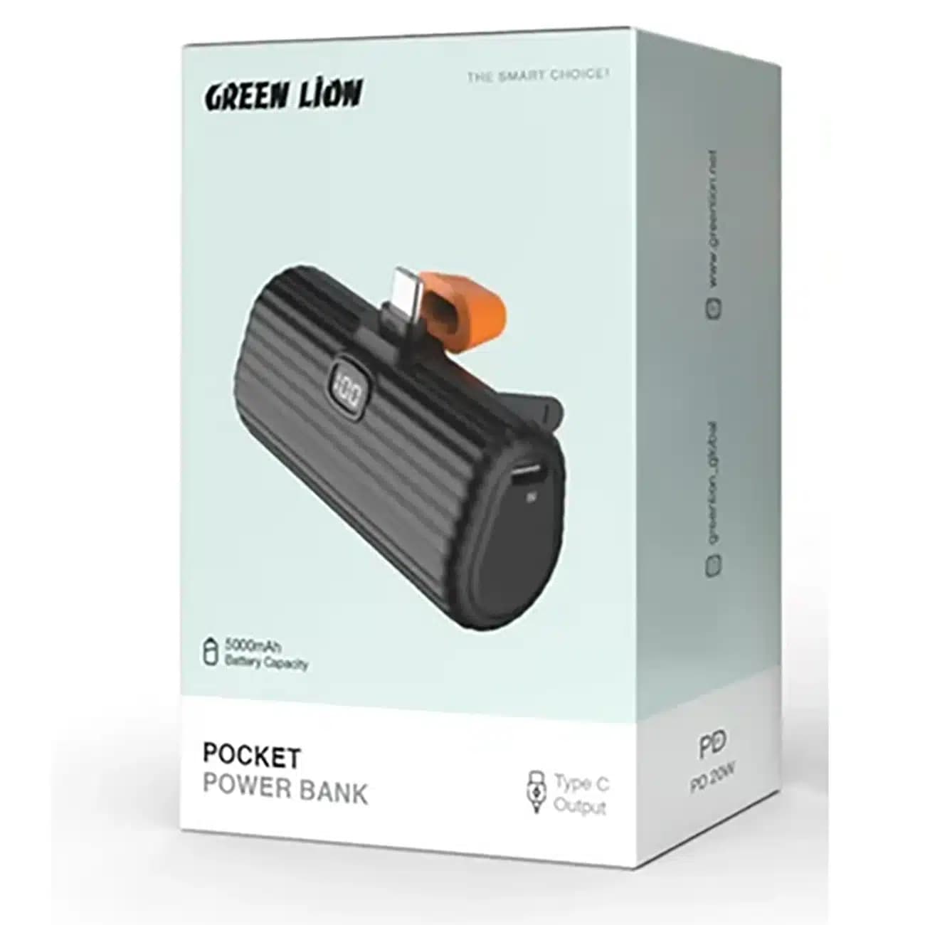 پاور بانک 5000 گرین لاین Green Lion مدل GL-PB65 توان 20 وات — تصویر ۶
