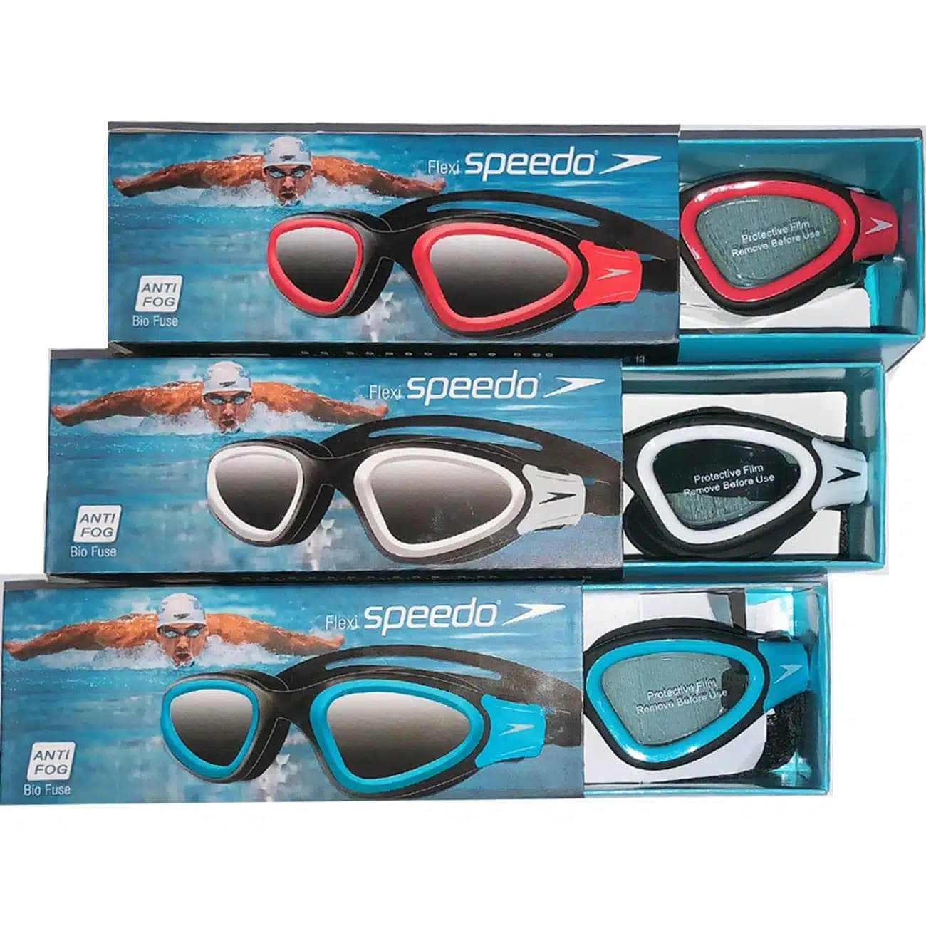 عینک شنا اسپیدو SPEEDO مدل BioFuse-1220 ضد بخار — تصویر ۲