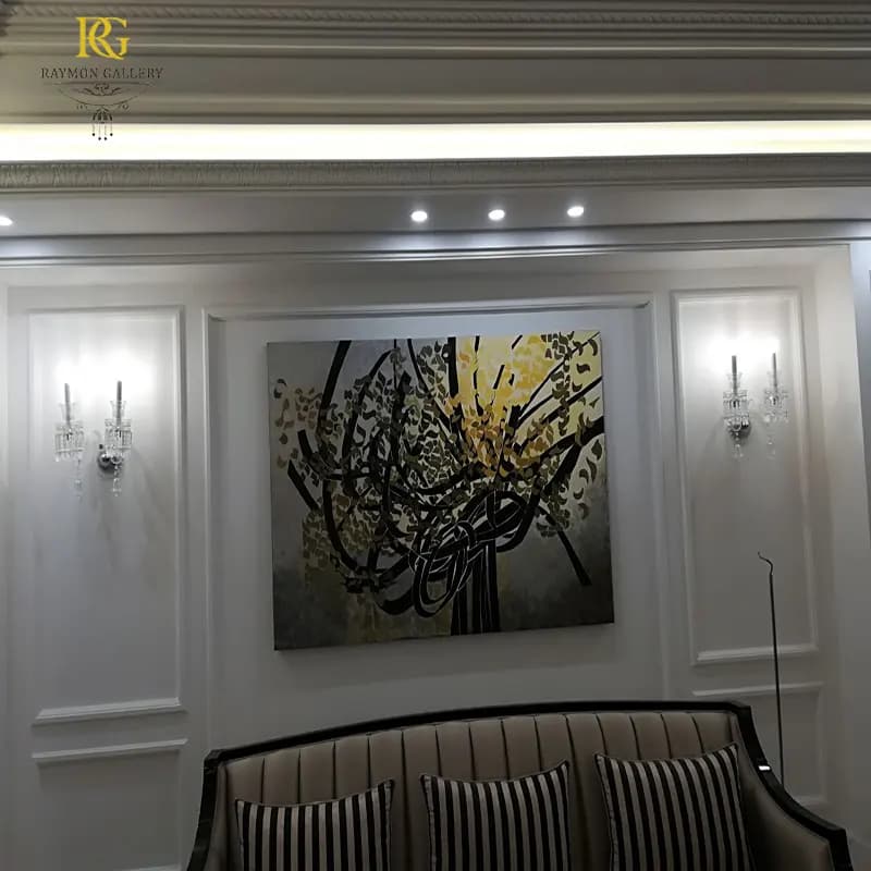 دیوارکوب لوکس باکارات 2 شاخه سبک نئوکلاسیک — تصویر ۲