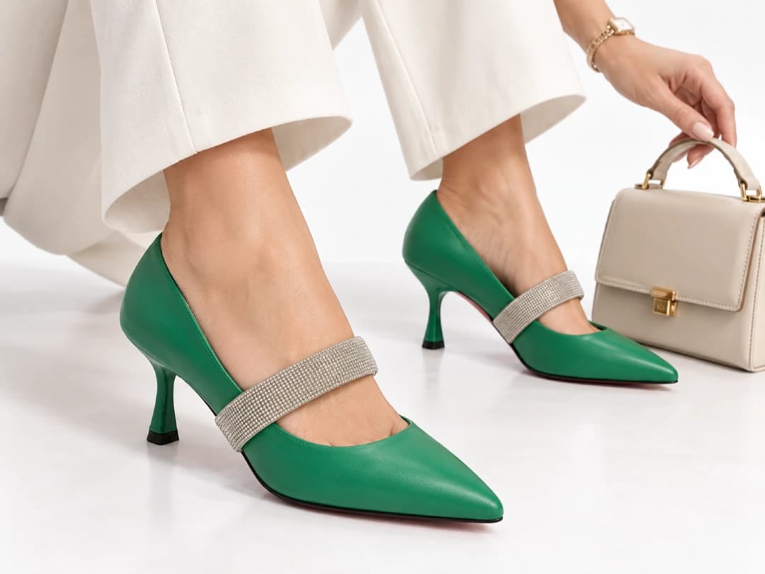 کفش مجلسی سبز سونیا ولنتینو | Valentino — تصویر ۷