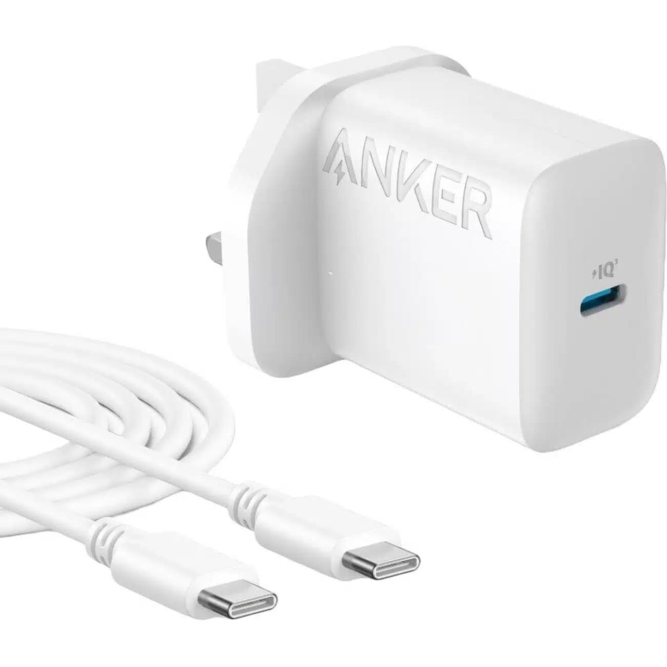 شارژر دیواری 20 وات انکر Anker مدل B2347k21 با کابل تایپ سی