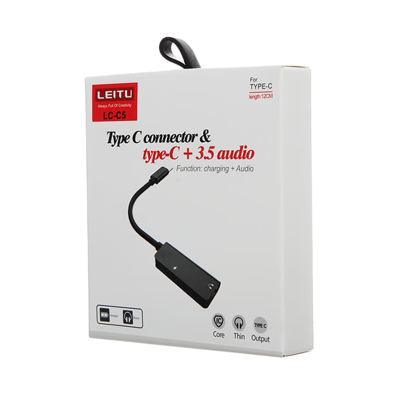 کابل تبدیل تایپ سی به جک 3.5 میلیمتری LC-C5 لیتو — تصویر ۶