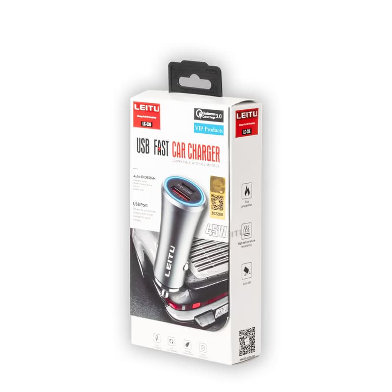 شارژر فندکی LC-C16 لیتو همراه کابل تبدیل Micro-USB — تصویر ۳