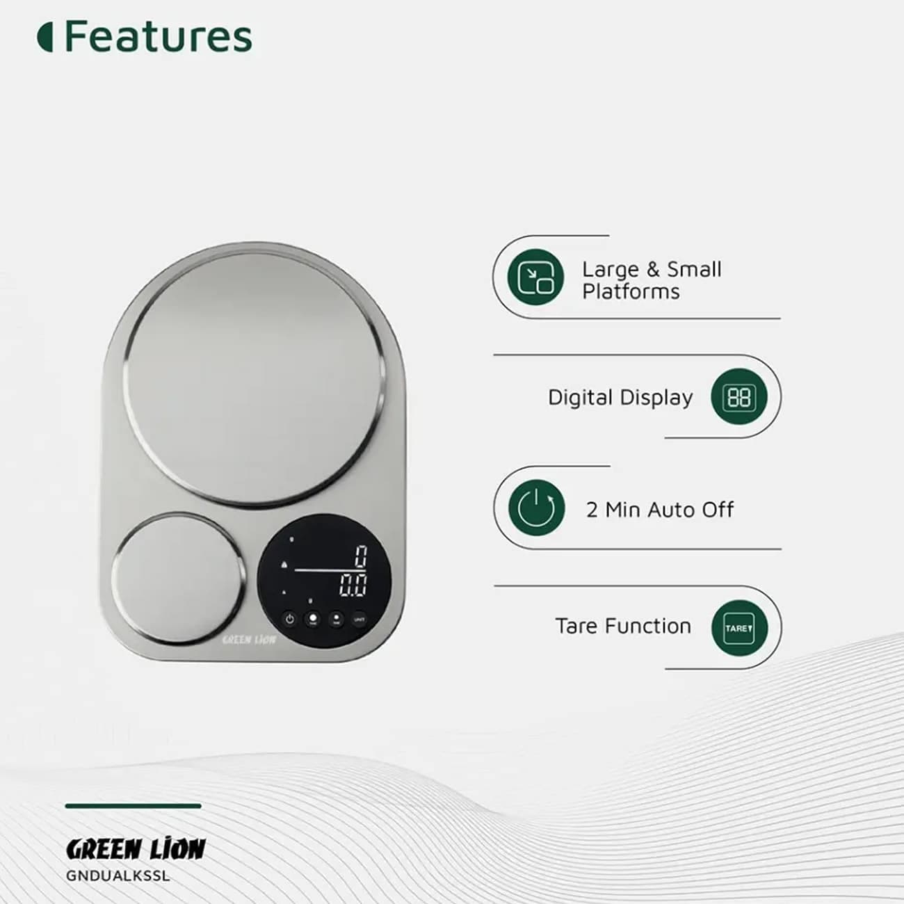 ترازو آشپزخانه گرین لاین Green Lion اصل مدل GL_SL1 دیجیتالی — تصویر ۸