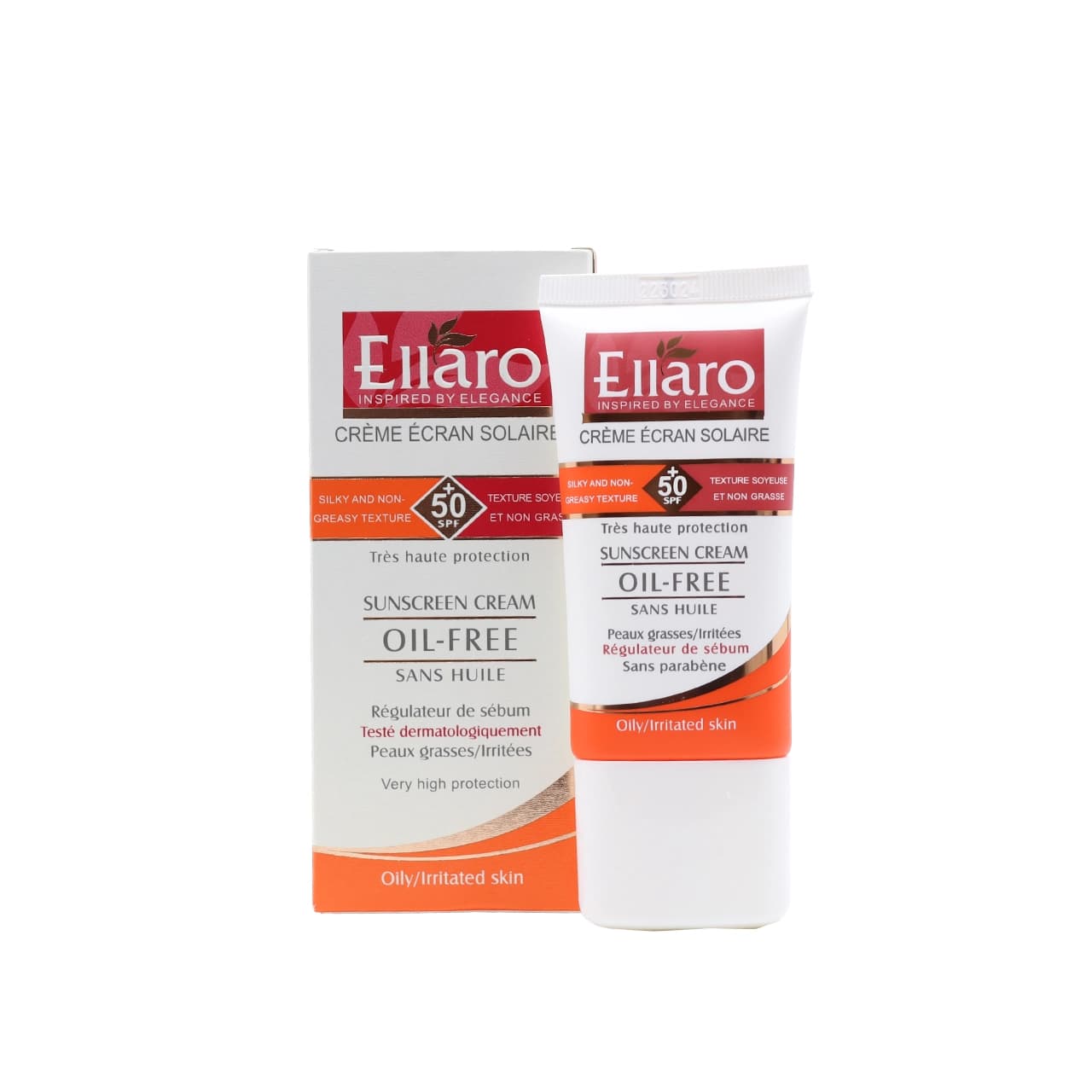 کرم ضد آفتاب بی رنگ فاقد چربی مناسب پوست چرب SPF 50 الارو 40 میلی لیتر