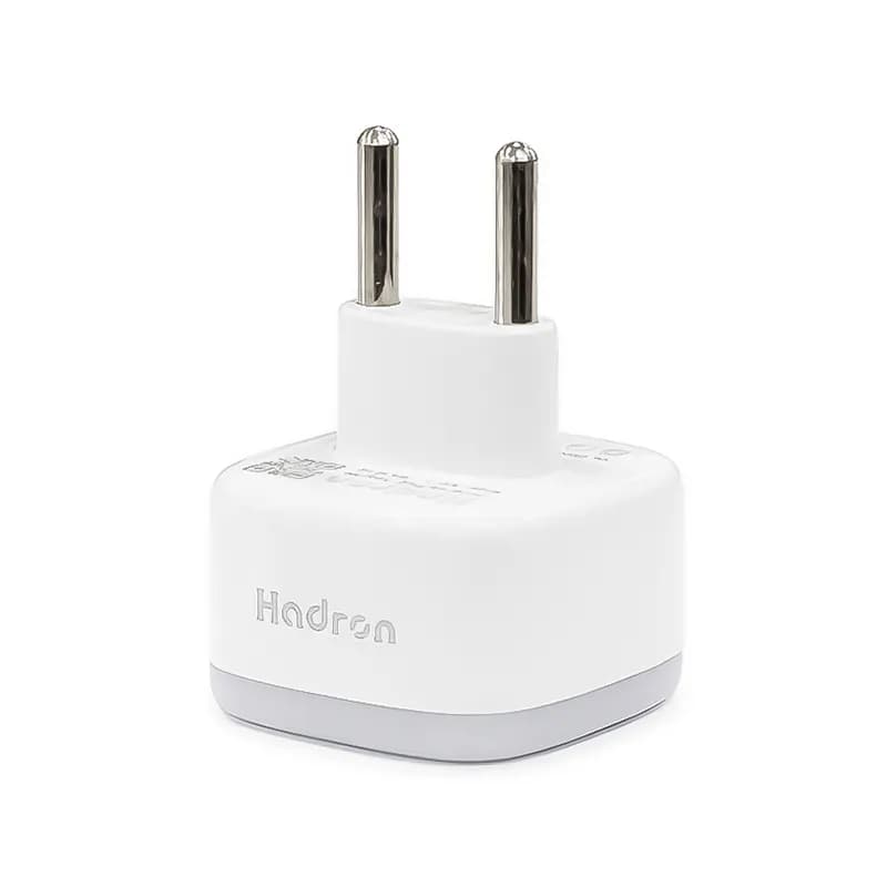 مبدل برق 3 به 2 چراغدار هادرون مدل Hadron A10-1 – سفید — تصویر ۴