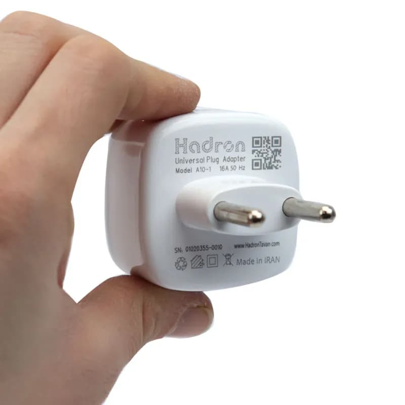 مبدل برق 3 به 2 چراغدار هادرون مدل Hadron A10-1 – آبی — تصویر ۹