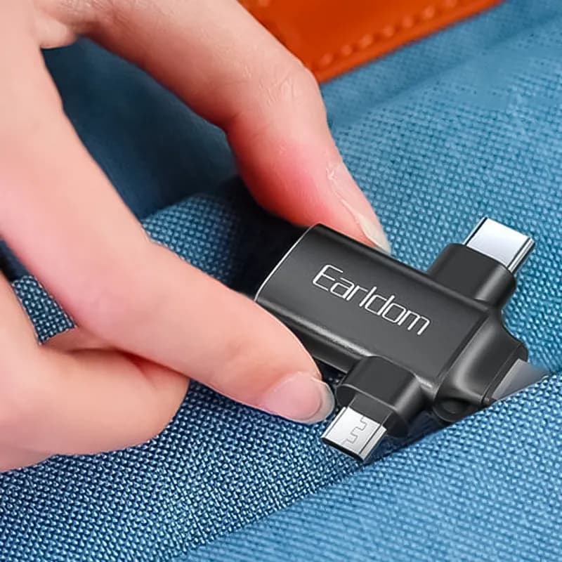 مبدل OTG سه کاره USB3.0 ارلدام مدل Earldom ET-OT80 — تصویر ۱۰