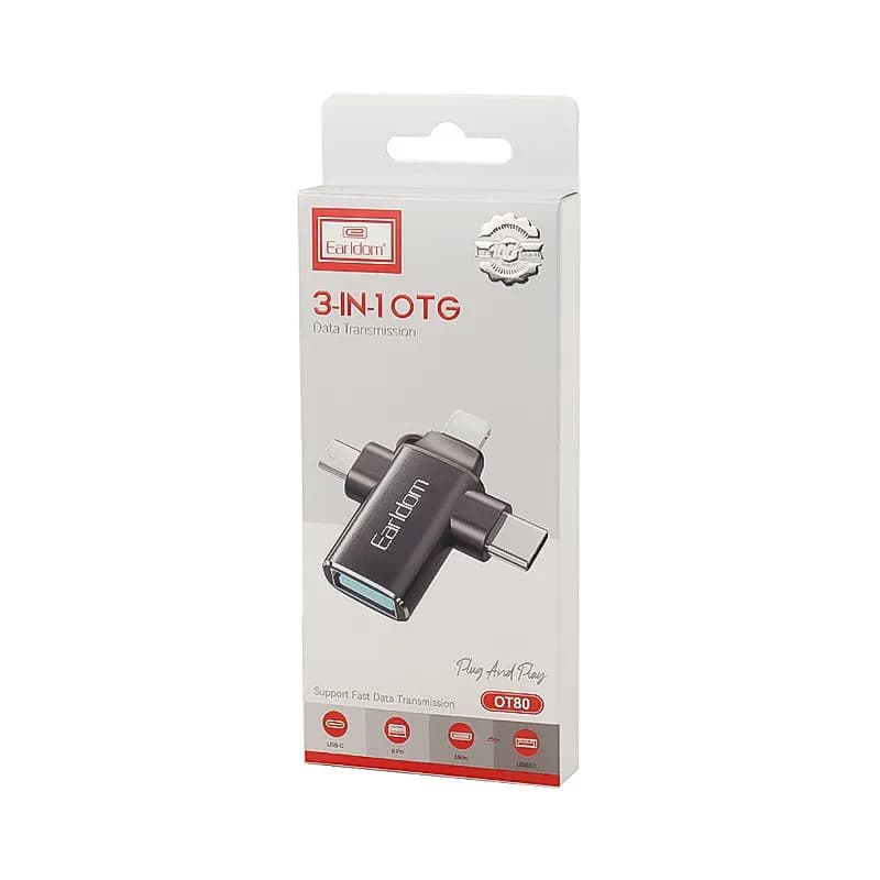 مبدل OTG سه کاره USB3.0 ارلدام مدل Earldom ET-OT80 — تصویر ۷