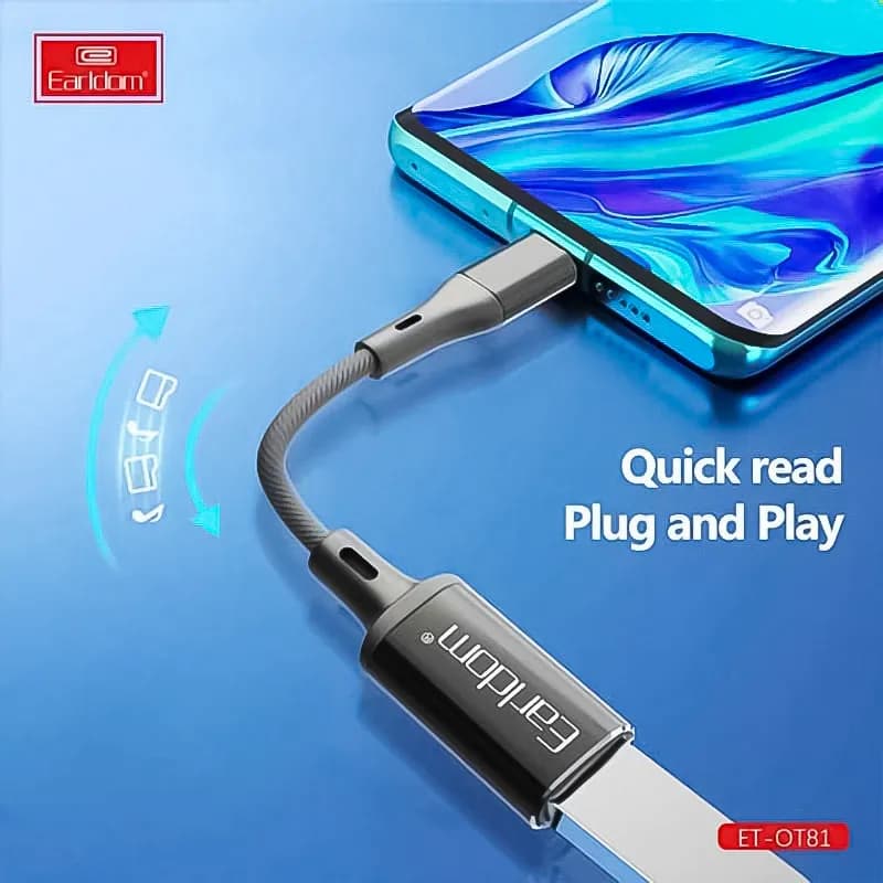 کابل تبدیل لایتنینگ به USB3.0 ارلدام مدل ET-OT81 — تصویر ۴
