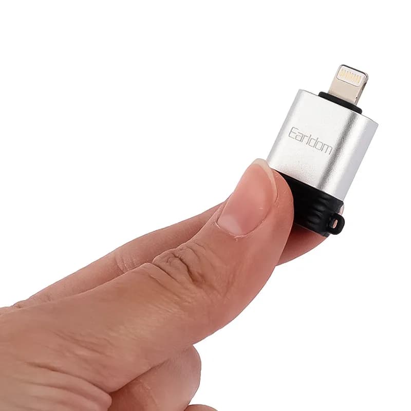 تبدیل OTG لایتنینگ به USB3.1 ارلدام مدل ET-OT65 — تصویر ۱۰