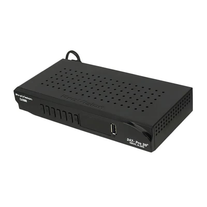 گیرنده دیجیتال پروویژن مدل 247-Pro 20 Plus همراه با کابل AV