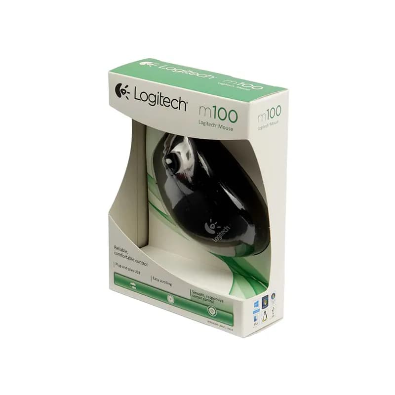 ماوس سیم دار لاجیتک مدل Logitech M100 – های کپی — تصویر ۳