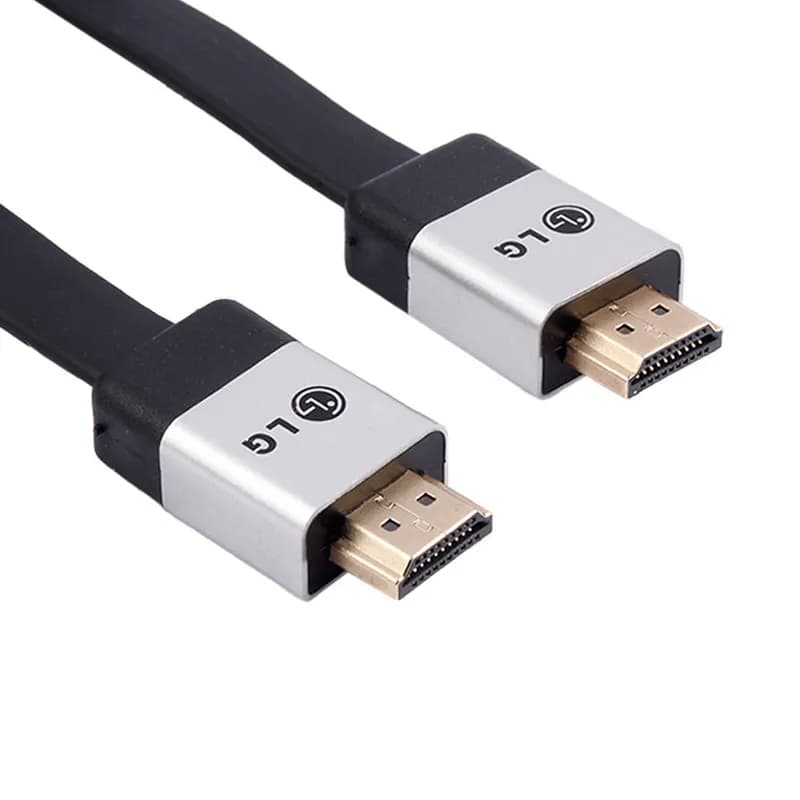کابل تصویر HDMI ال جی مدل 3D Flat به طول 2 متر — تصویر ۲