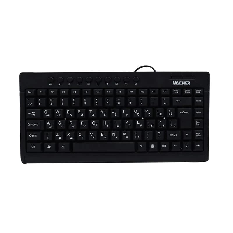 مینی کیبورد سیم دار مچر مدل Macher MR-306 — تصویر ۴