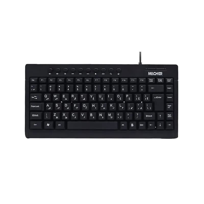 مینی کیبورد سیم دار مچر مدل Macher MR-306