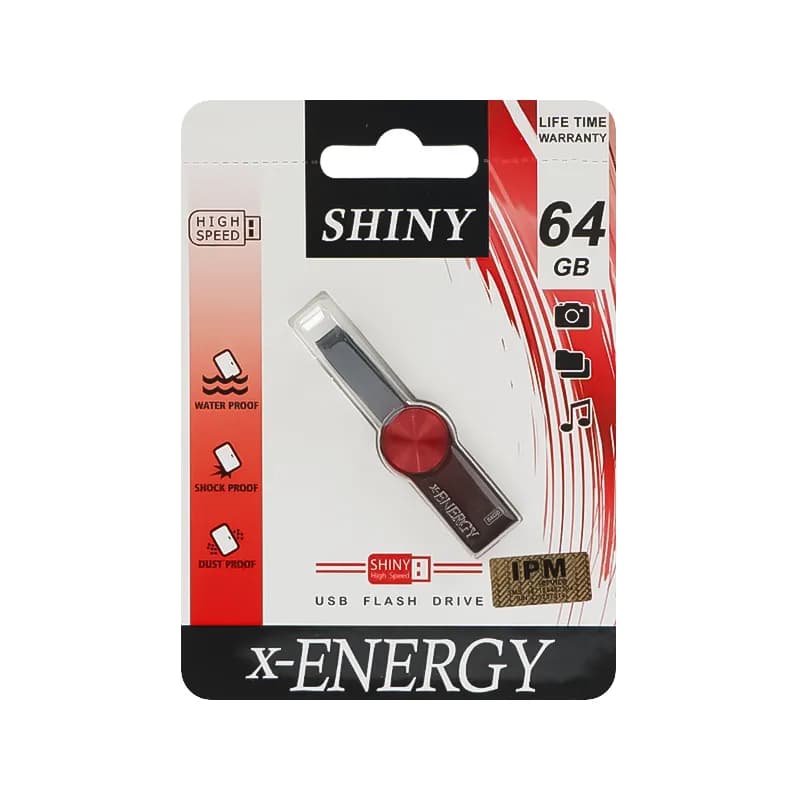 فلش مموری USB2.0 ایکس انرژی مدل SHINY ظرفیت 64 گیگابایت