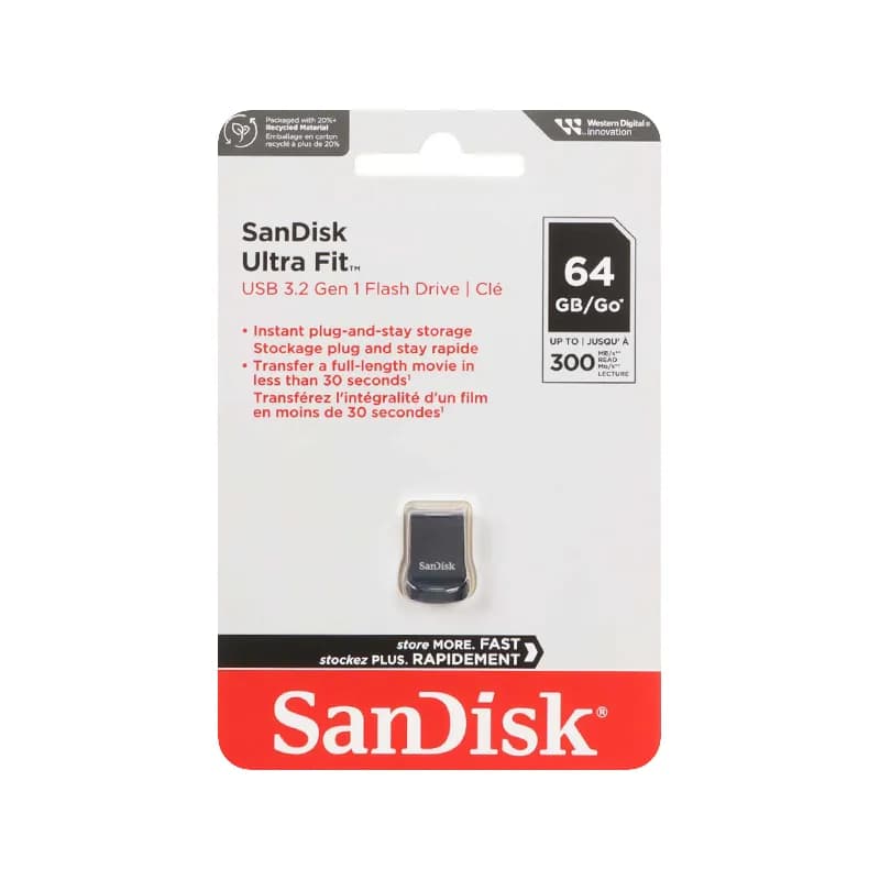 فلش مموری USB3.2 سن دیسک مدل Ultra Fit CZ430 ظرفیت 64 گیگابایت — تصویر ۵