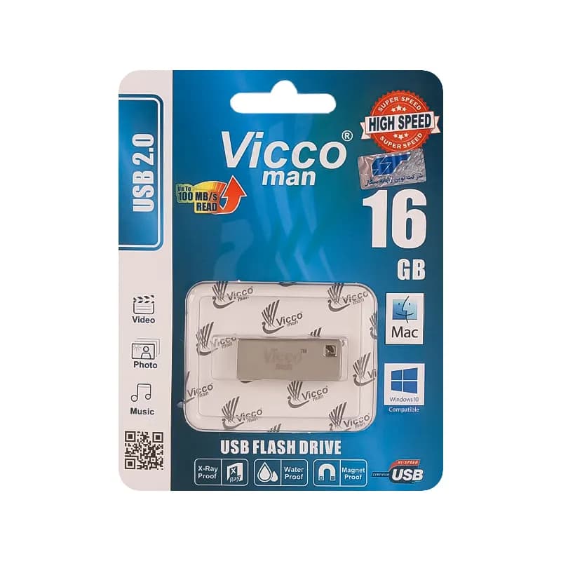 فلش مموری USB2.0 ویکومن مدل VC244S ظرفیت 16 گیگابایت — تصویر ۳