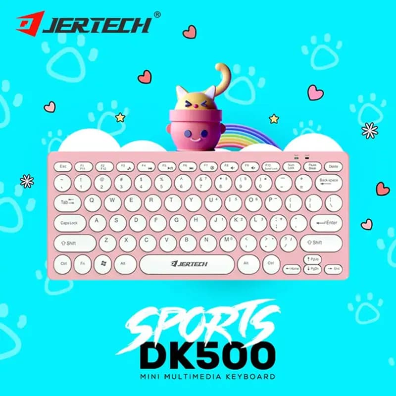 مینی کیبورد سیم دار جرتک مدل Jertech DK500 – مشکی — تصویر ۷