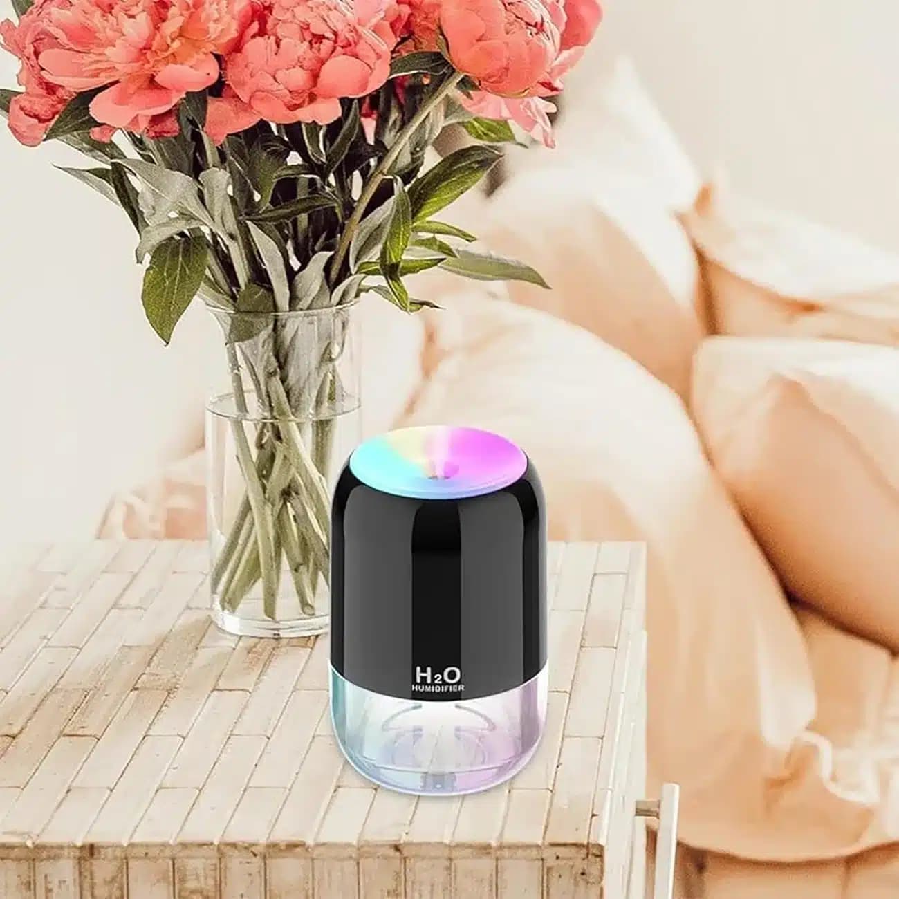 بخور سرد و رطوبت ساز مدل 988 با چراغ LED و حجم 200 میلی‌لیتر — تصویر ۶