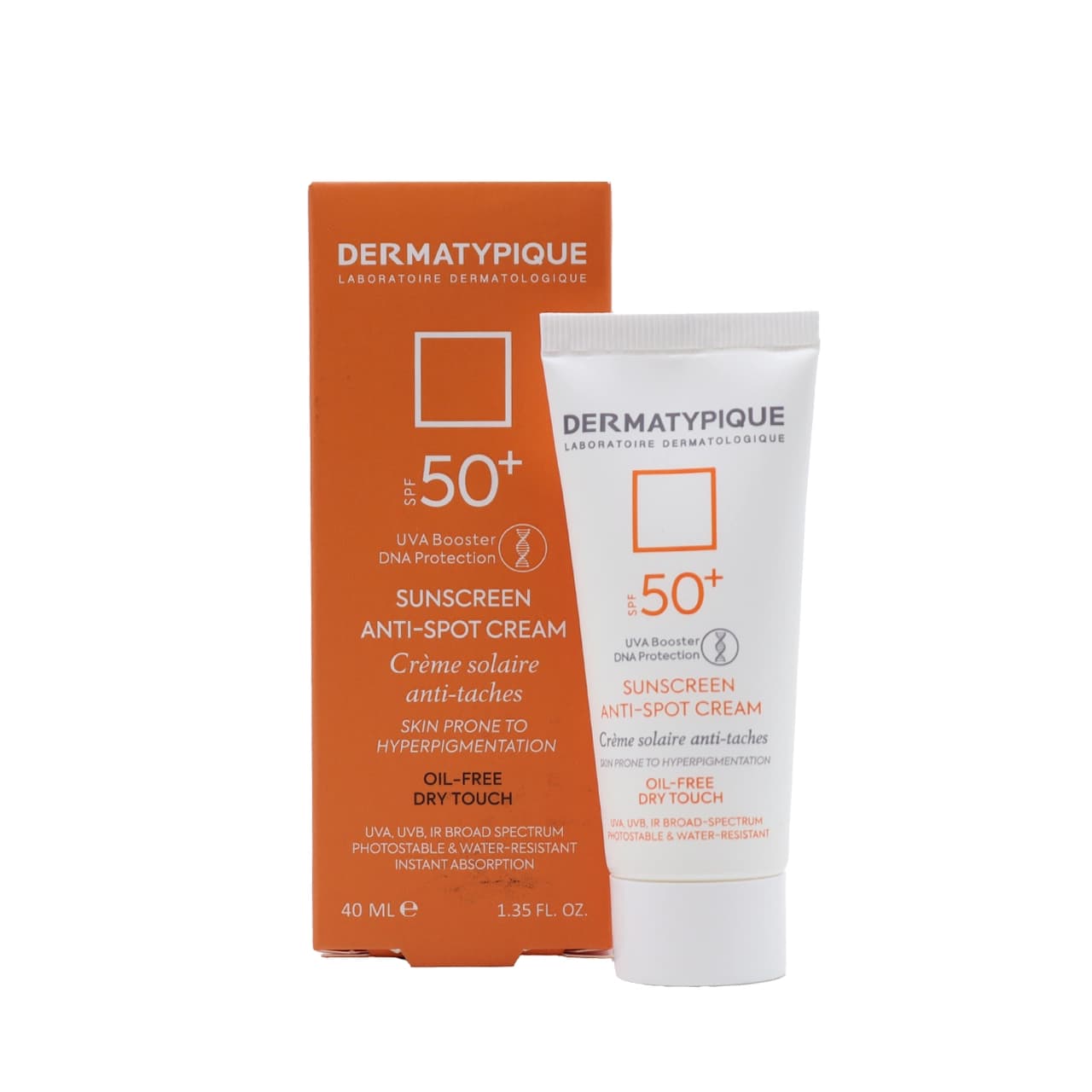 کرم ضد آفتاب ضد لک و روشن کننده SPF 50 درماتیپیک 40 میلی لیتر