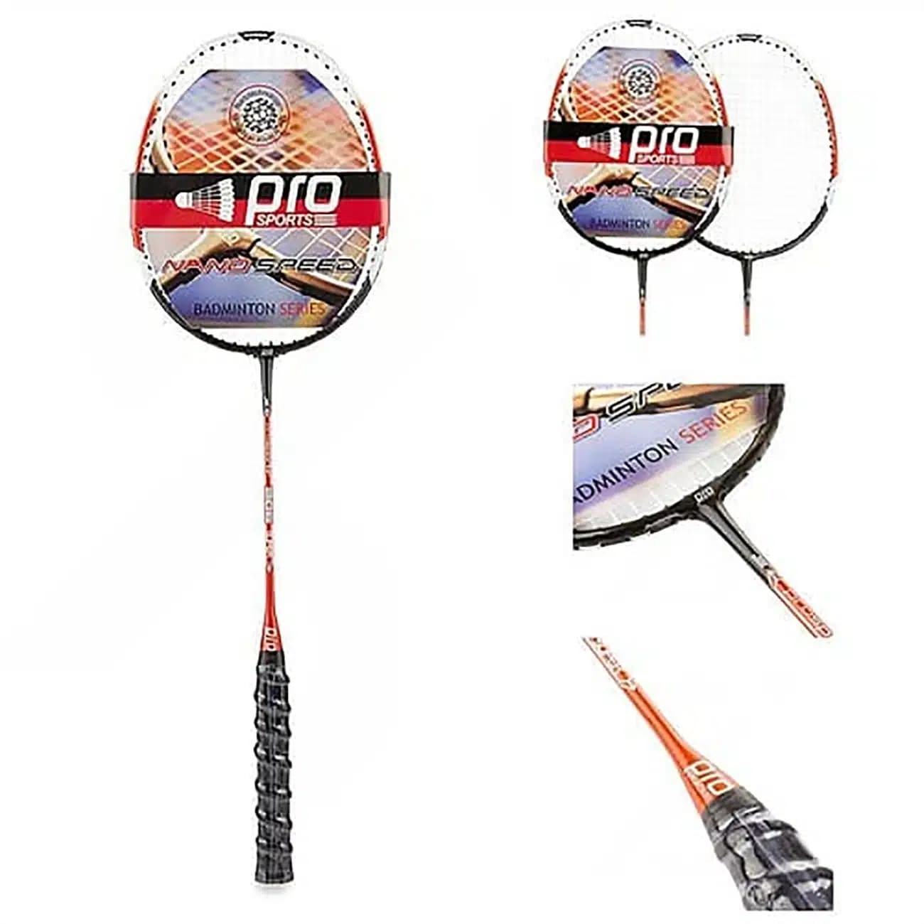 راکت بدمینتون پرواسپرتز PRO SPORTS مدل PRO-206 دو عددی — تصویر ۱۲