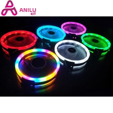 فن کیس LED قرمز 12V سایز 12X12 مارک COOLMOON — تصویر ۴