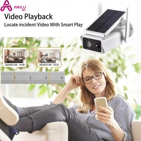 دوربین هوشمند وای فای 1080P / 2MP خورشیدی مدل ES-2R — تصویر ۷