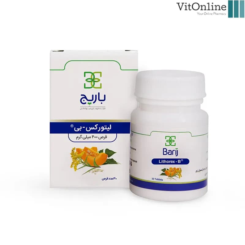 قرص لیتورکس بی 400 میلی گرم باریج اسانس 30 عددی
