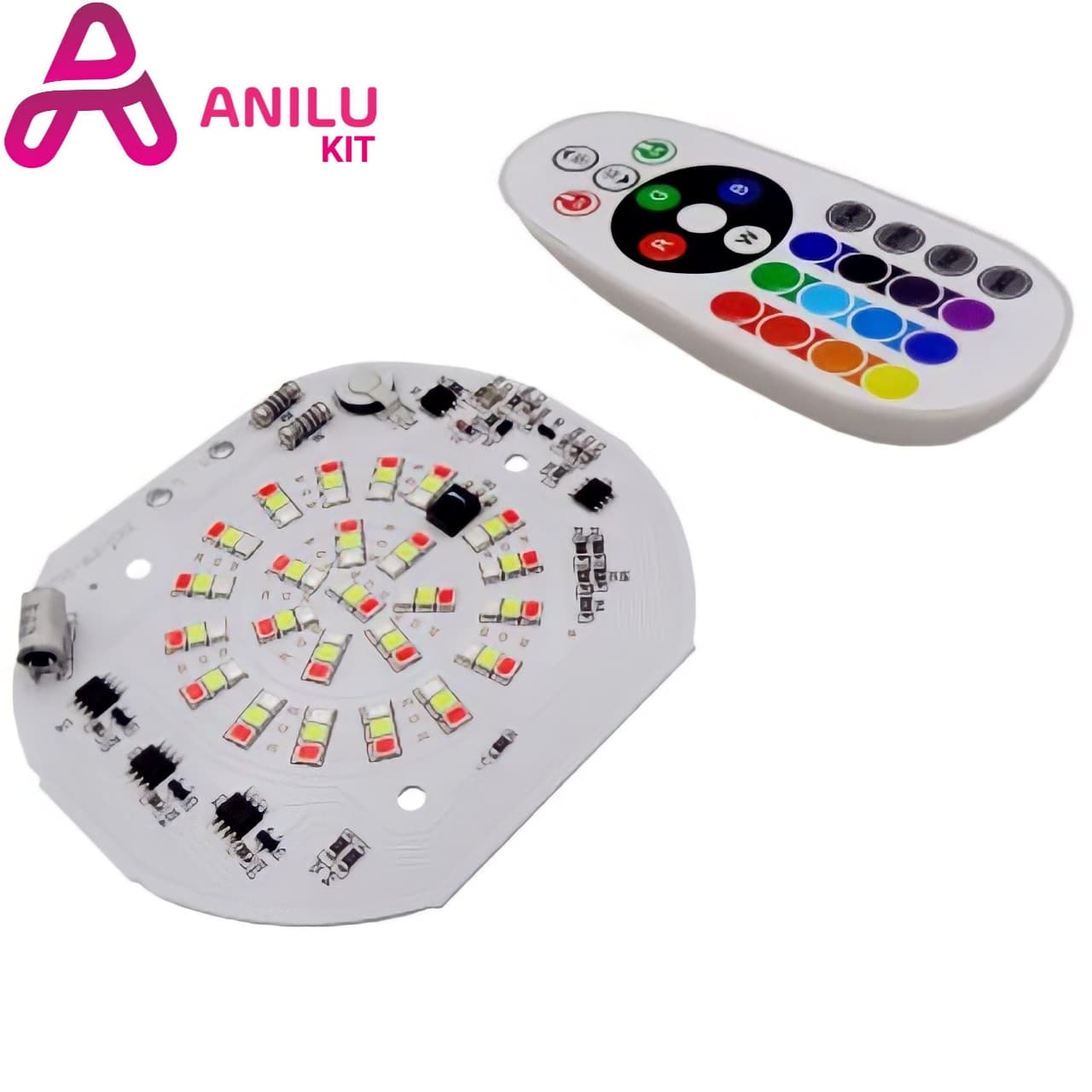 LED DOB RGB 50W 220V دارای مدار محافظتی Anti Surge به همراه ریموت کنترلر — تصویر ۶