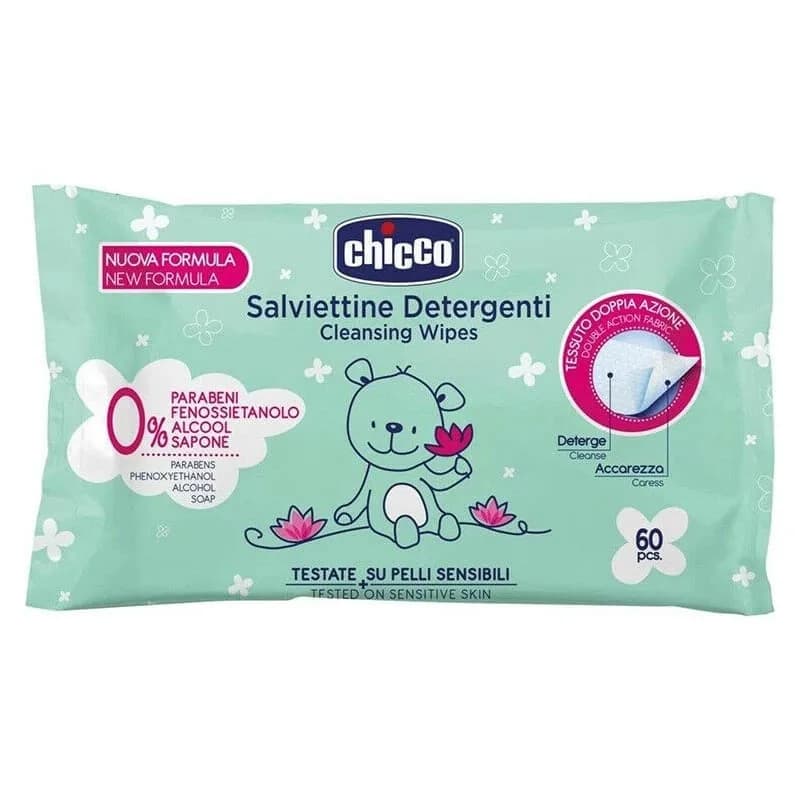 دستمال مرطوب کودک چیکو Chicco فاقد الکل و حساسیت — تصویر ۲