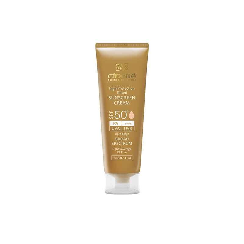 کرم ضد آفتاب رنگی سینره Cinere مدل SPF50 بژ طبیعی — تصویر ۲