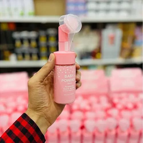 فوم شستشوی صورت براش دار baby powder — تصویر ۹