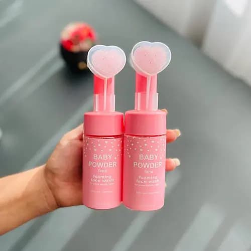 فوم شستشوی صورت براش دار baby powder — تصویر ۶
