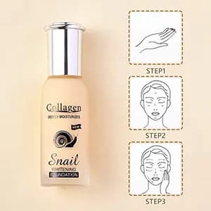 کرم پودر شیشه‌ای کلاژن حلزون Snail — تصویر ۸