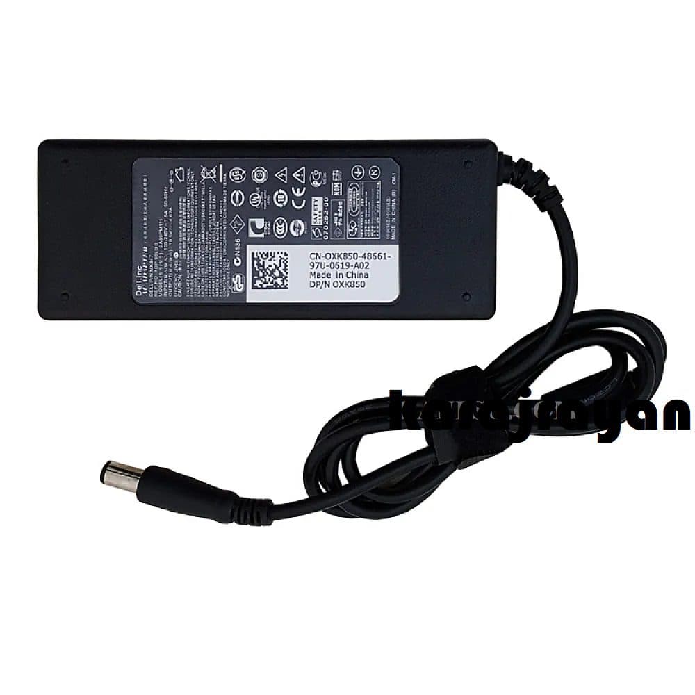 آداپتور لپ تاپ دل 19.5V 4.62A مستطیلی — تصویر ۷