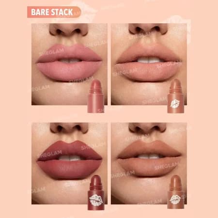 رژلب 4تایی شیگلم مدل MEGA LIP STACKS — تصویر ۷