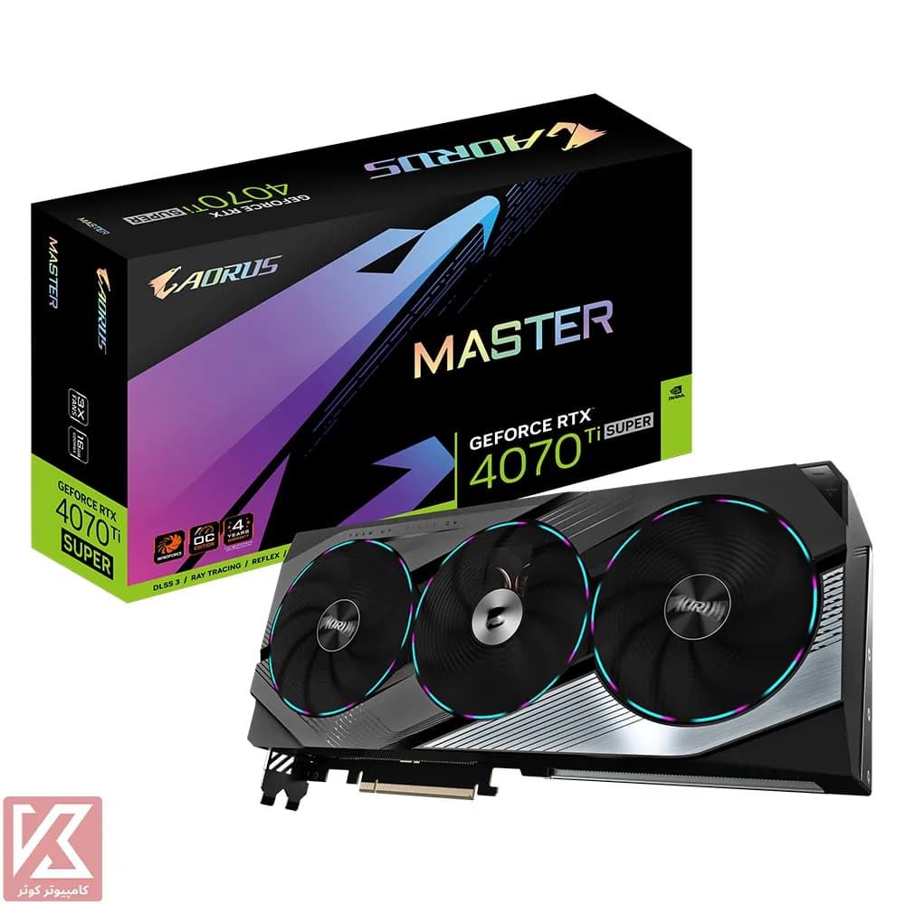 کارت گرافیک گیگابایت AORUS RTX 4070 Ti SUPER MASTER 16G — تصویر ۱۰