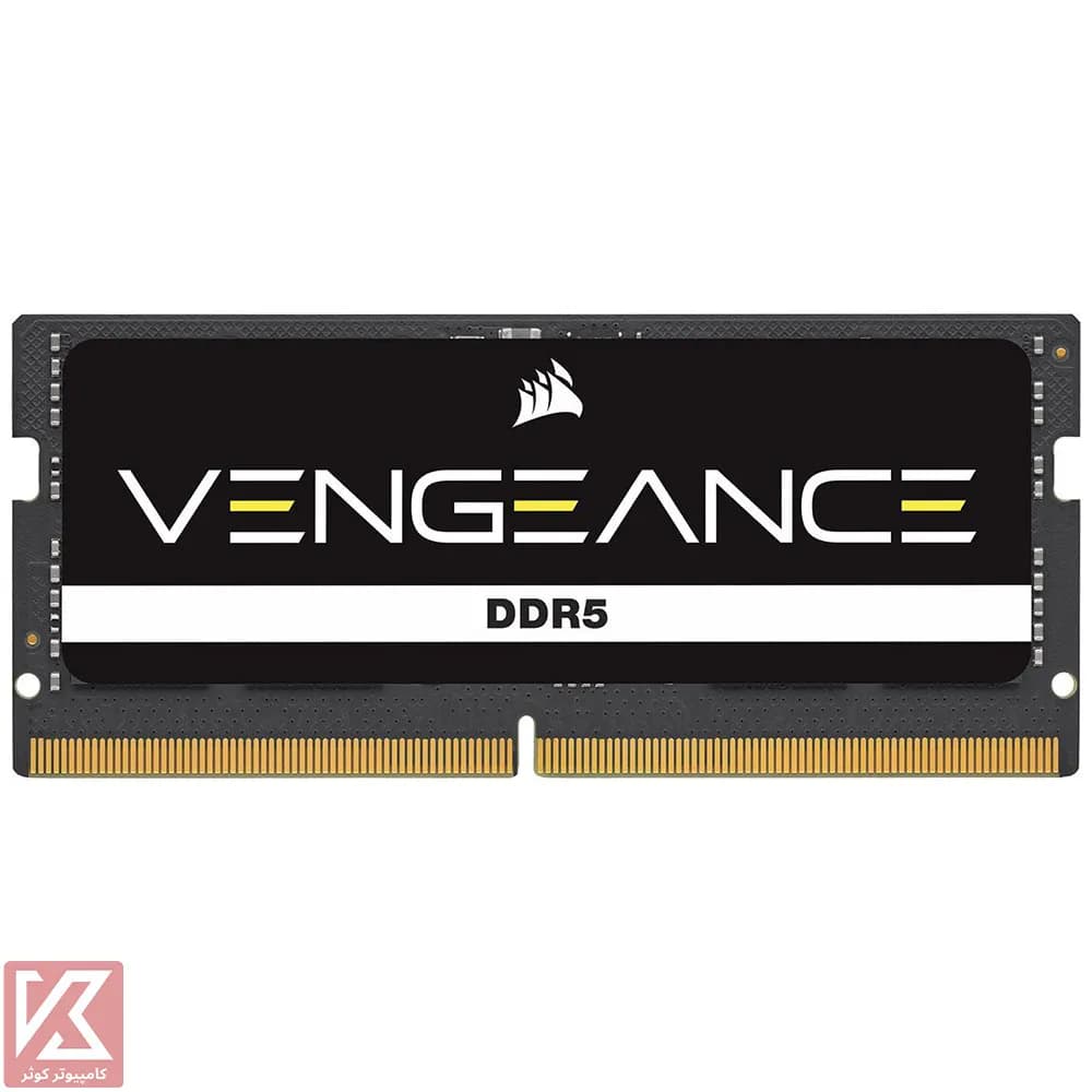 رم لپ تاپ کورسیر 16 گیگابایت (1×16) تک کانال DDR5 4800 مدل Vengeance CL40 — تصویر ۲