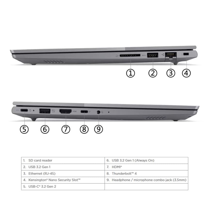 لپ تاپ لنوو 14 اینچی مدل ThinkBook 14 G6 i5 13420H 32GB 2TB — تصویر ۸