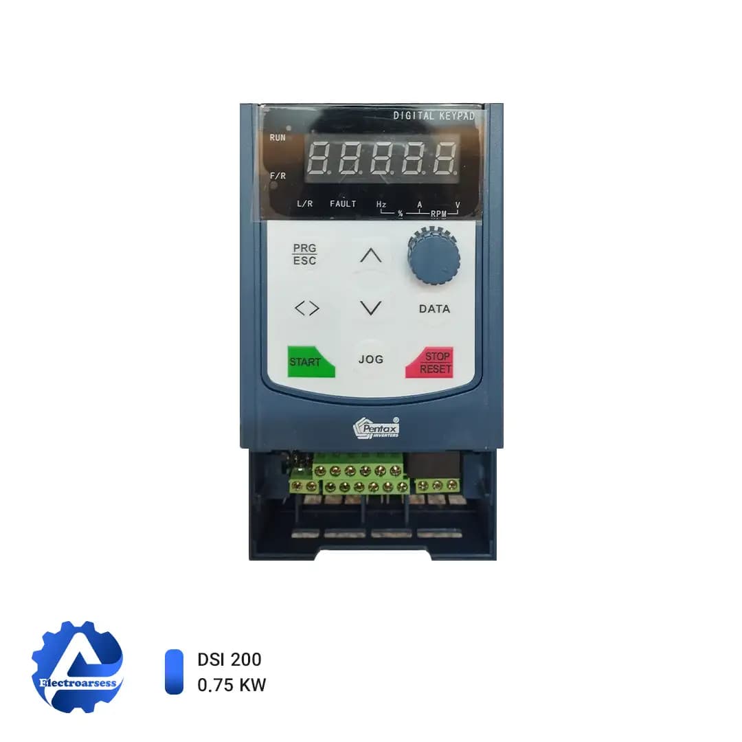 اینورتر 0.75 کیلووات سه فاز (1 اسب) پنتاکس DSI-200-K75G3 — تصویر ۴